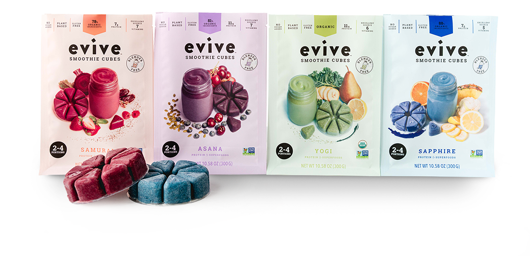 Evive Plant Based Frozen Smoothie Cubes - Sapphire - 10.58oz : Target